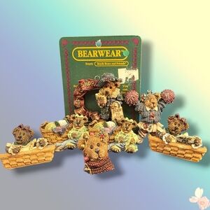 Bearwear Boyds Bears & Friends Brooch / Pin Collection Lot 7pcs 972